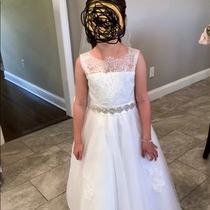 Communion dress and veil size 7